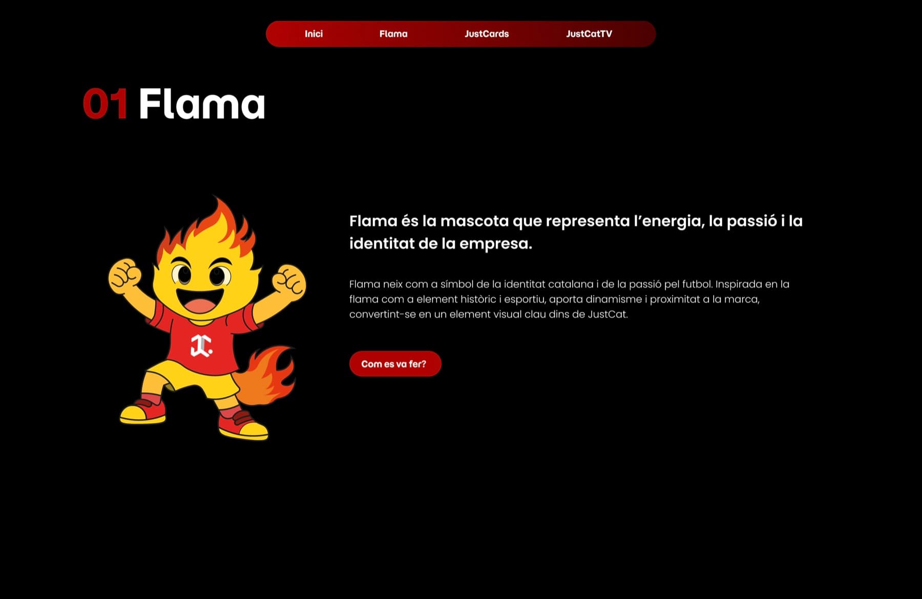 Flama, la mascota
